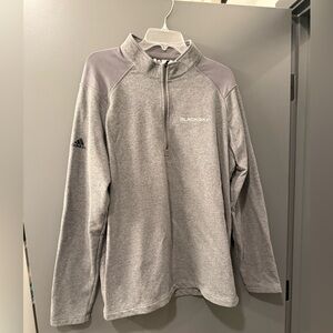 Adidas Gray and Silver BlackSky Quarter-Zip Pullover